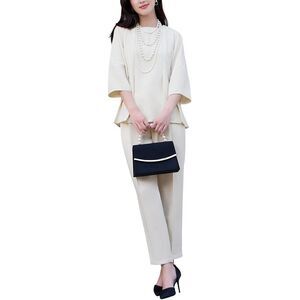 Lily Kim Womens 2Pc Blouse & Pant Set